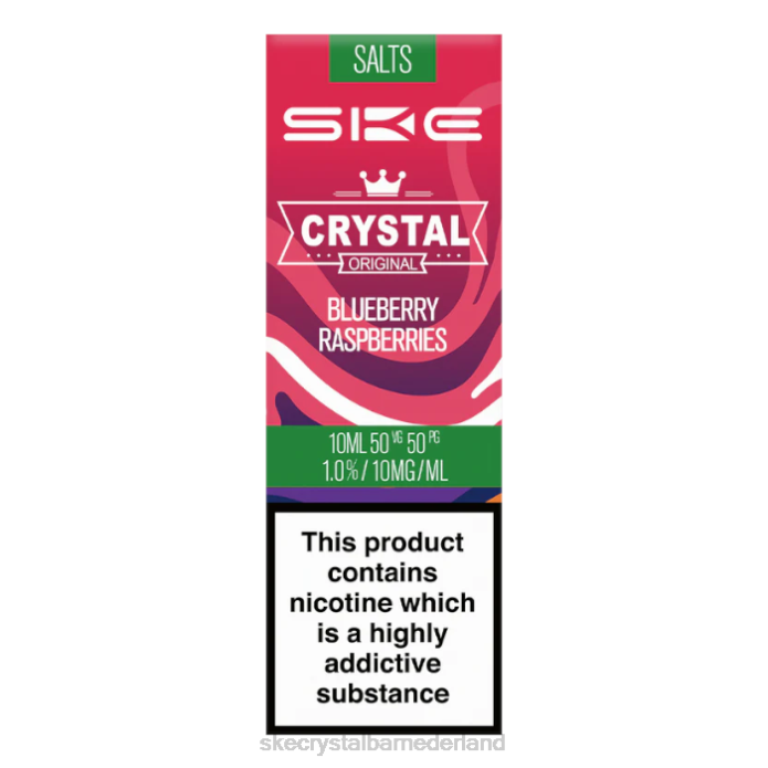 SKE Crystal Bar Nederland - SKE Crystal fijn zout - 10 ml bosbessen frambozen RF66112