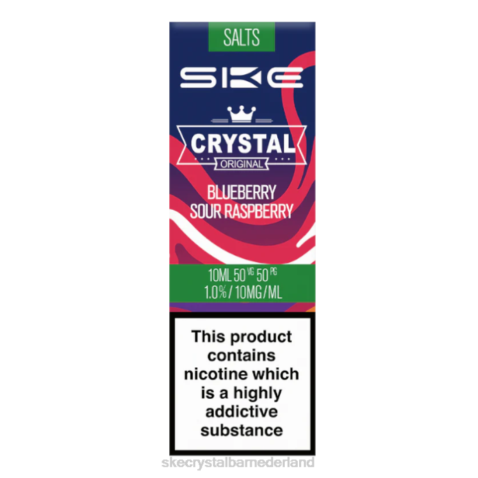 SKE Crystal Vape Nederland - SKE Crystal fijn zout - 10 ml bosbes zure framboos RF66113