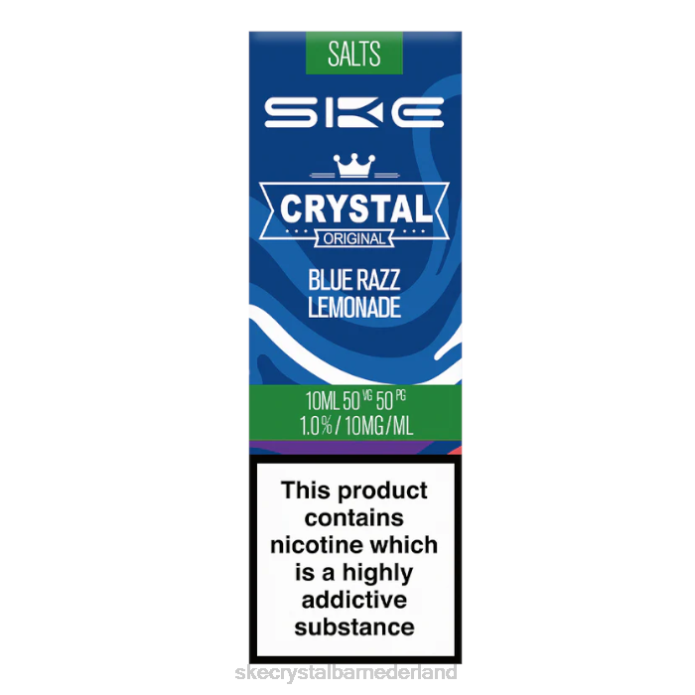 SKE Vape Nederland - SKE Crystal fijn zout - 10 ml blauwe razz-limonade RF66111