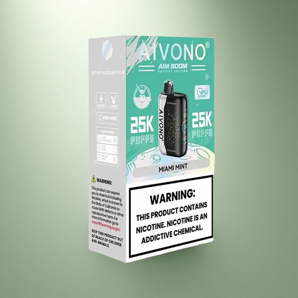 Aivono Aim Boom 25000 Puffs Amsterdam Munt 0% 28ml Type-C