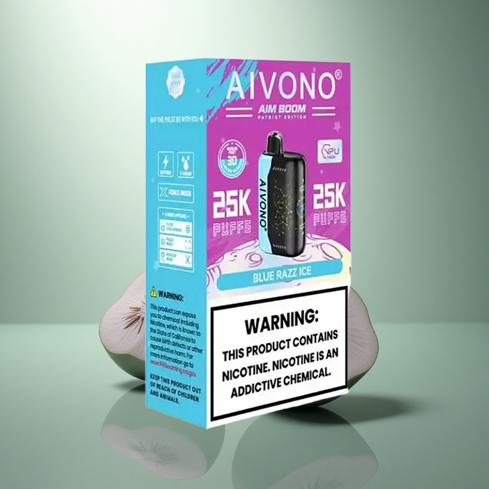 Aivono Aim Boom 25000 Puffs Blauwe Framboos IJs Type-C 650mAh