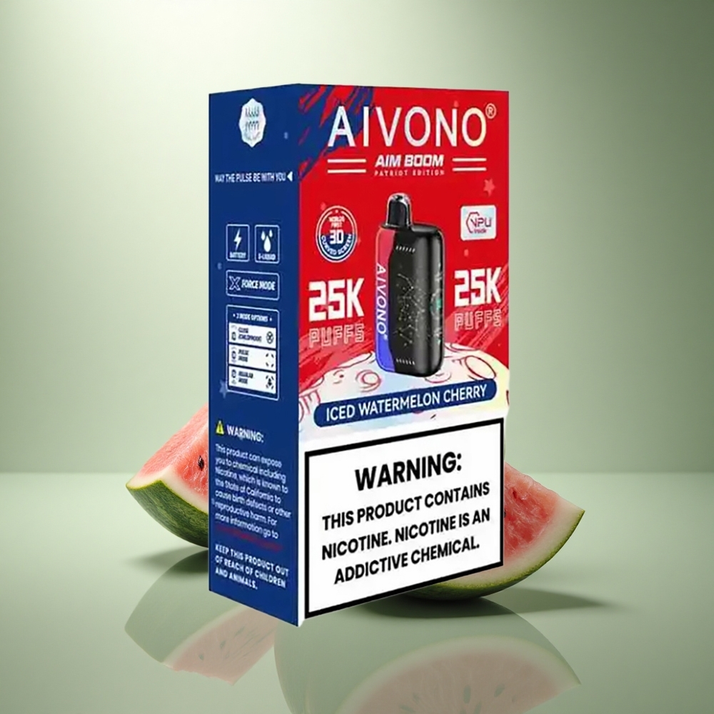 Aivono Aim Boom 25000 Puffs Gekoelde Watermeloen Kers 28ml 650mAh 1.2ohm