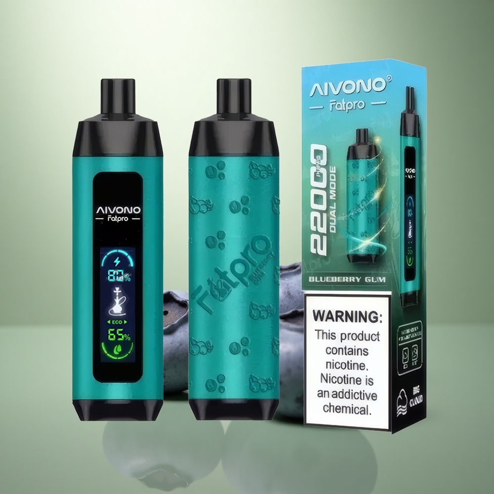 Aivono Aim Fatpro 22000 Puffs Blauwe Bes Geweer 28ml 5% Dual Modes