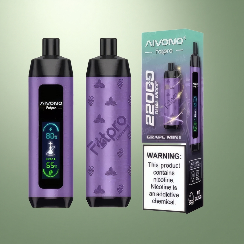 Aivono Aim Fatpro 22000 Puffs Druiven Munt 28ml Dual Modes