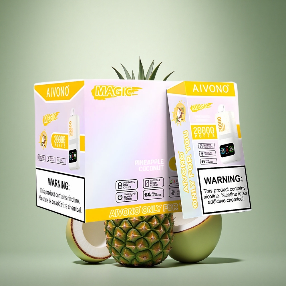 Aivono Aim Magic 20000 Puffs Ananas Kokosnoot Dual Mesh LCD