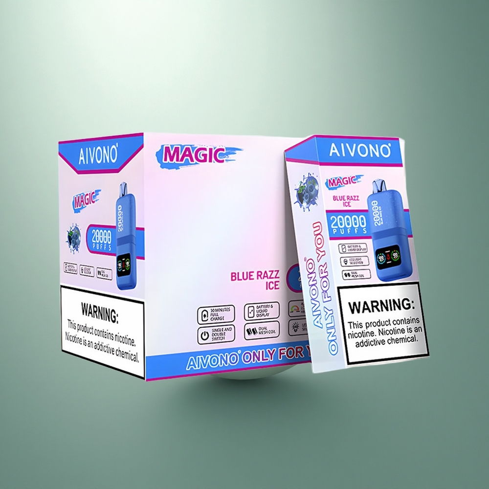 Aivono Aim Magic 20000 Puffs Blauwe Framboos IJs Dual Mesh LCD