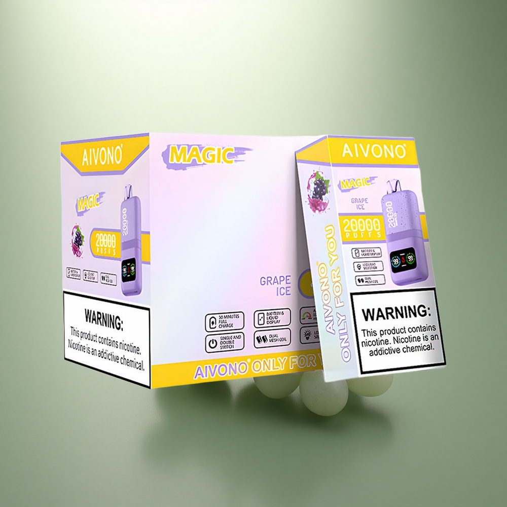 Aivono Aim Magic 20000 Puffs Druiven IJs Dual Mesh LCD