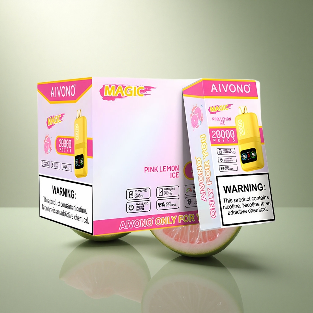 Aivono Aim Magic 20000 Puffs Roze Citroen IJs Dual Mesh Oplaadbaar
