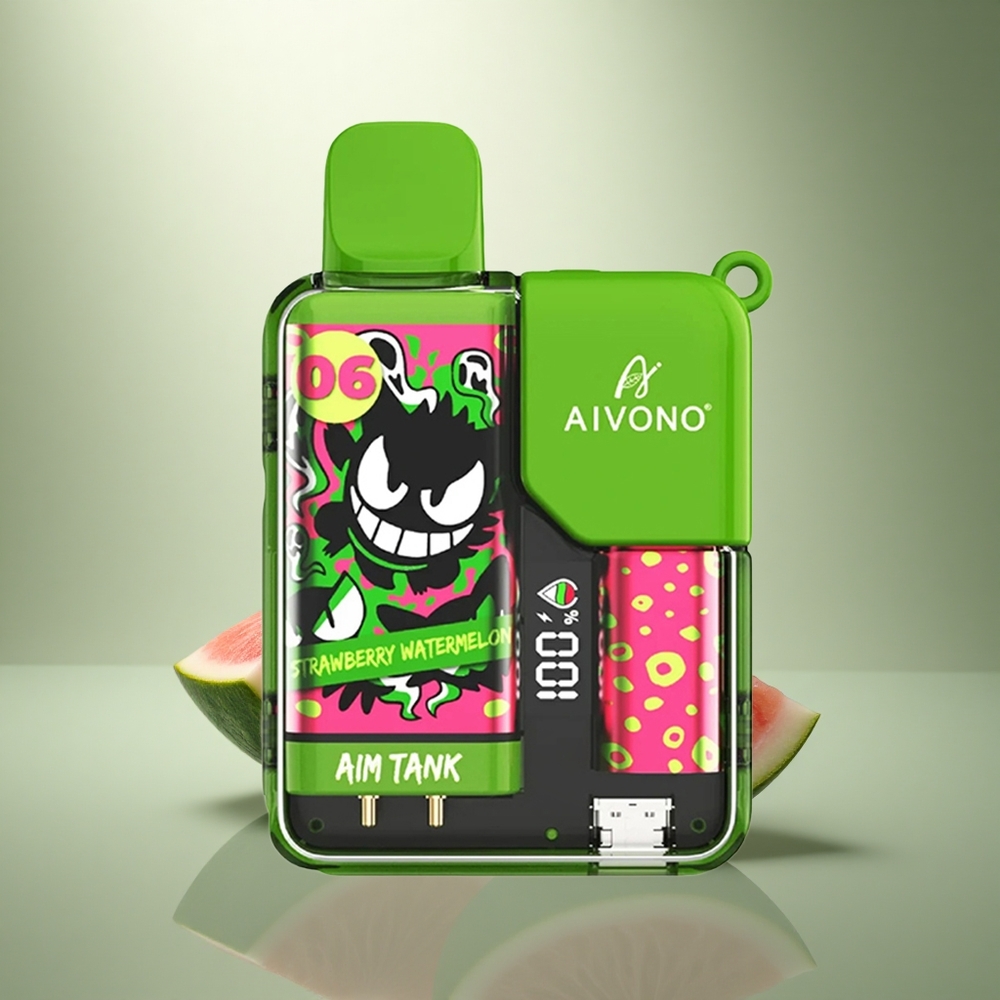 Aivono Aim Tank 9500 Puffs Aardbei Watermeloen 18ml LCD 650mAh