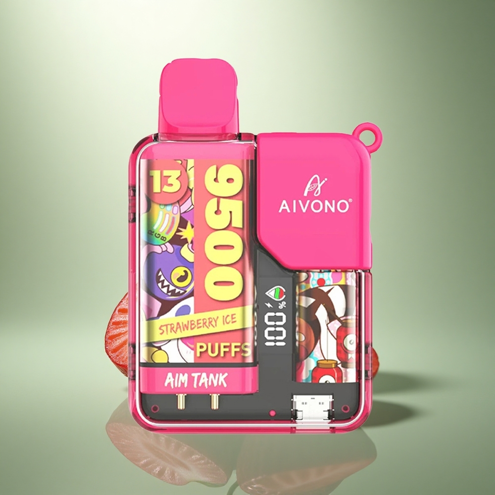 Aivono Aim Tank 9500 Puffs Aardbeienijs 18ml 650mAh LCD