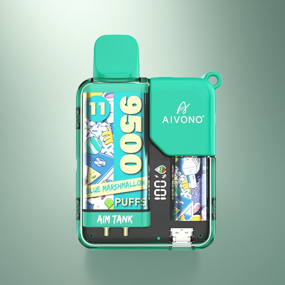 Aivono Aim Tank 9500 Puffs Blauwe Marshmallow 18ml 650mAh LCD