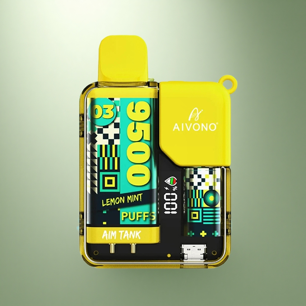 Aivono Aim Tank 9500 Puffs Citroen Munt 18ml LCD