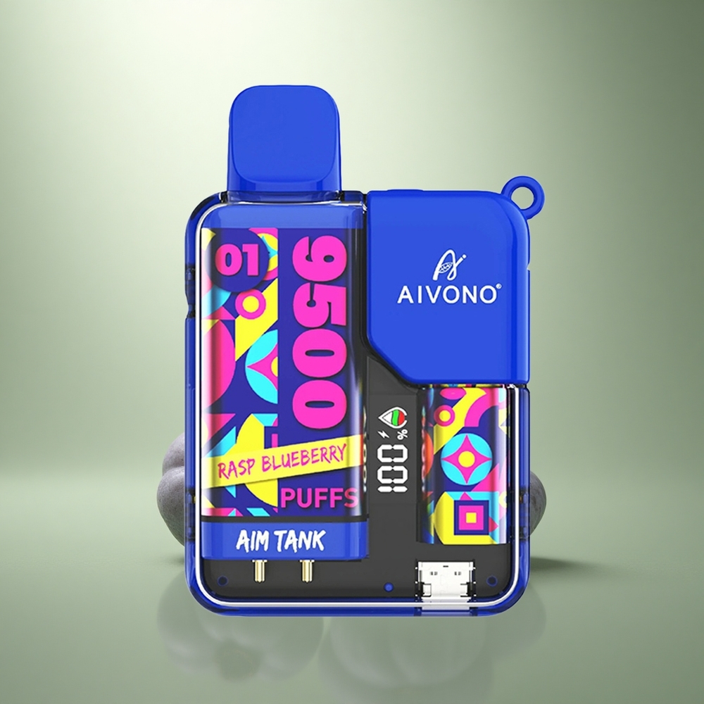 Aivono Aim Tank 9500 Puffs Framboos Blauwe Bes 18ml 650mAh LCD