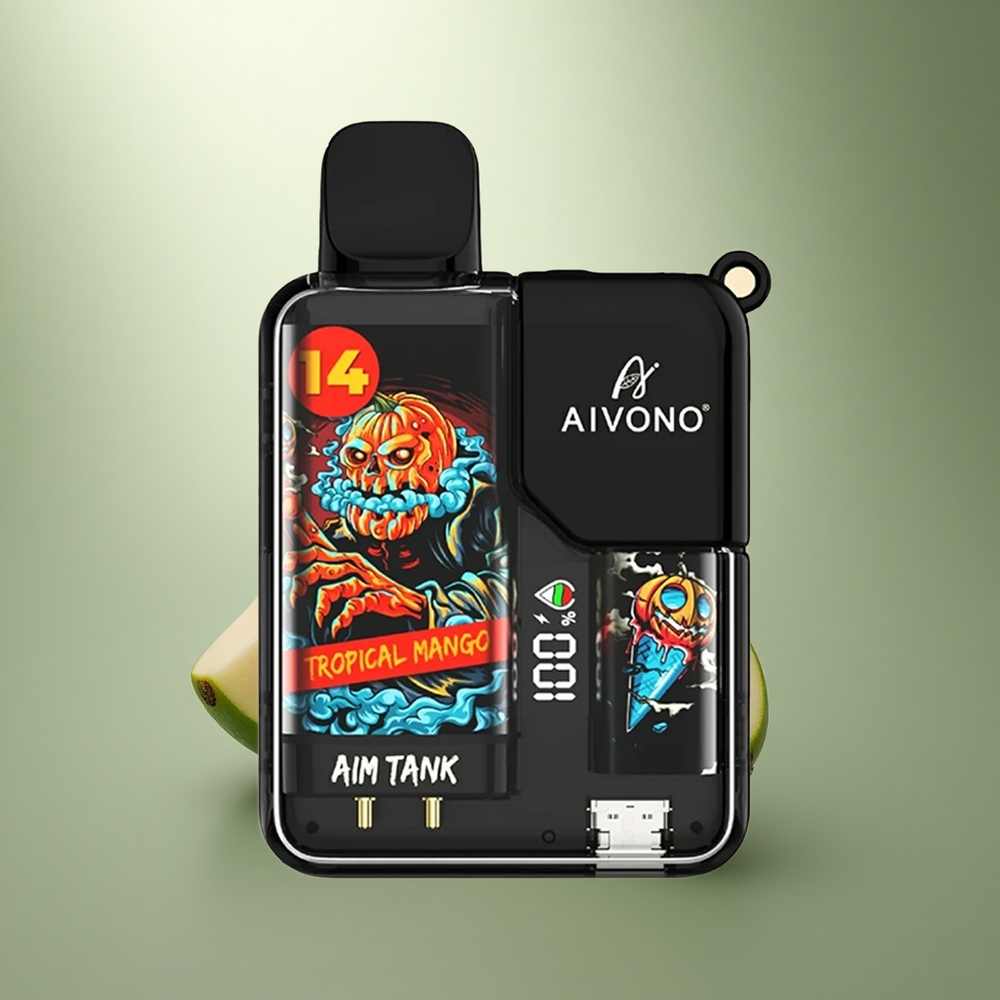 Aivono Aim Tank 9500 Puffs Tropische Mango 18ml LCD Mesh
