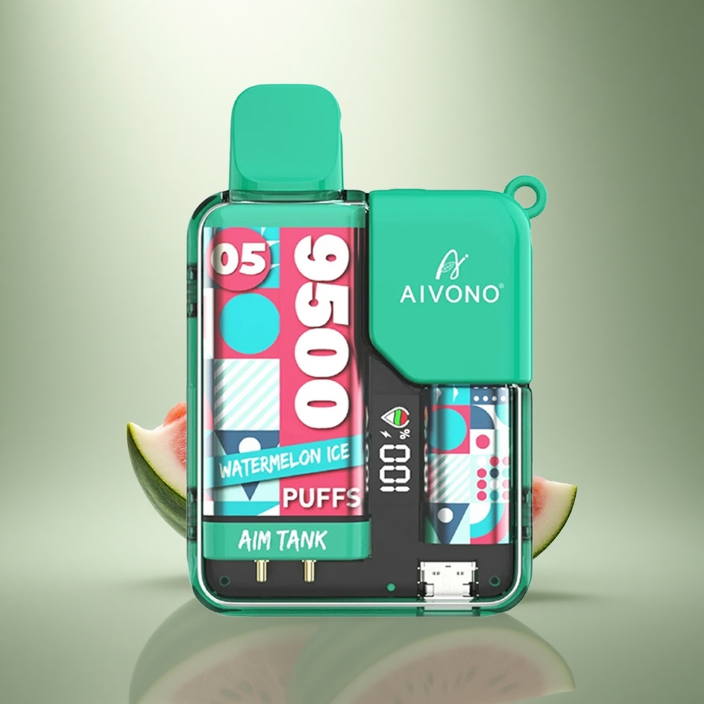 Aivono Aim Tank 9500 Puffs Watermeloen IJs 18ml LCD