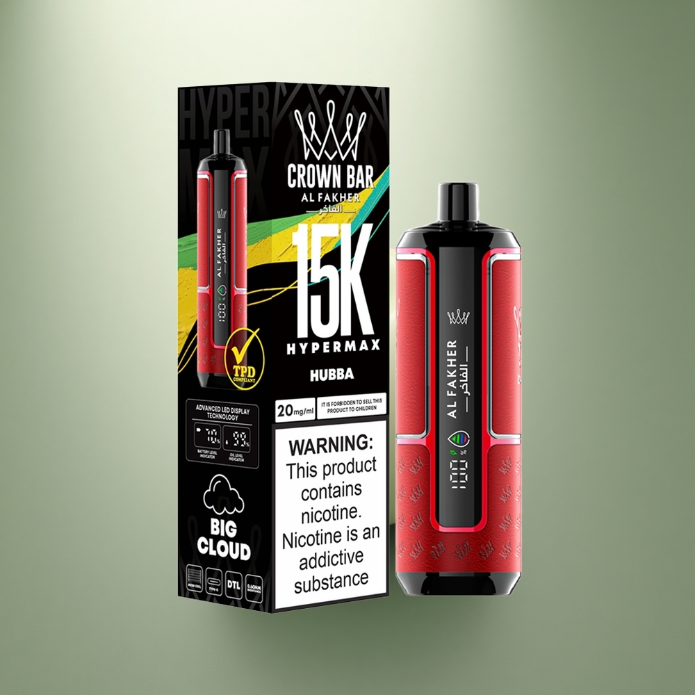 Al Fakher Crown Bar 15K Hypermax Hubba Kroon 22ml Type-C 6mg