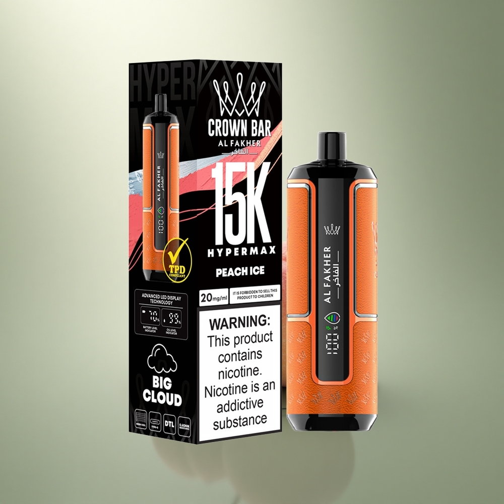 Al Fakher Crown Bar 15K Hypermax Perzijs IJs 22ml 600mAh Type-C