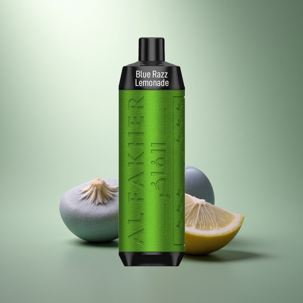 Al Fakher Crown Bar 8000 Crystal Blauwe Framboos Limonade met 18ml Vloeistof en USB-C Opladen