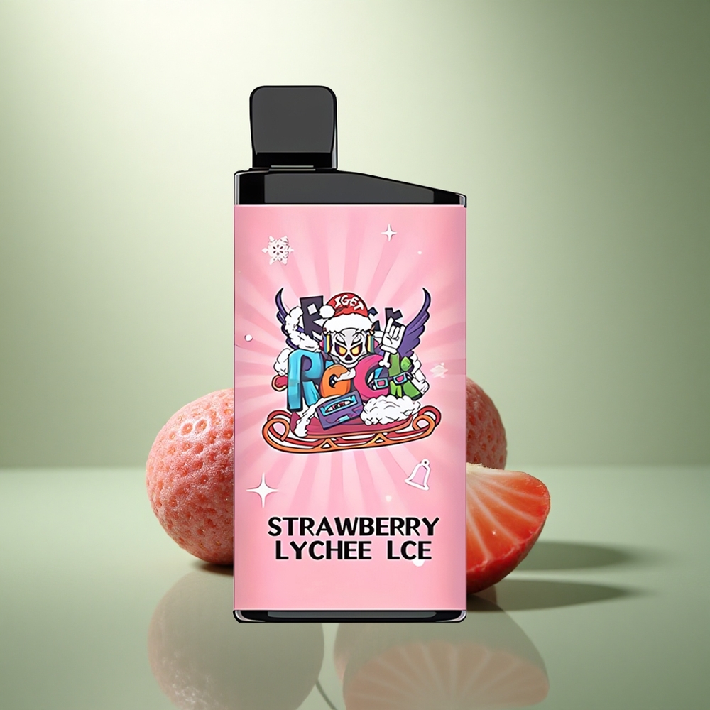 IGET Bar 3500 Puffs Aardbei Lychee IJs 1400 mAh Mesh Coil PC+ALU