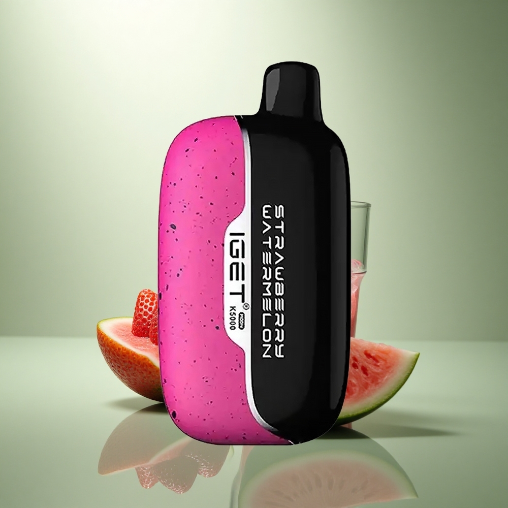 IGET Moon K5000 Puffs Aardbei Watermeloen IJs 5000 Puffs 1.35 Ohm Mesh