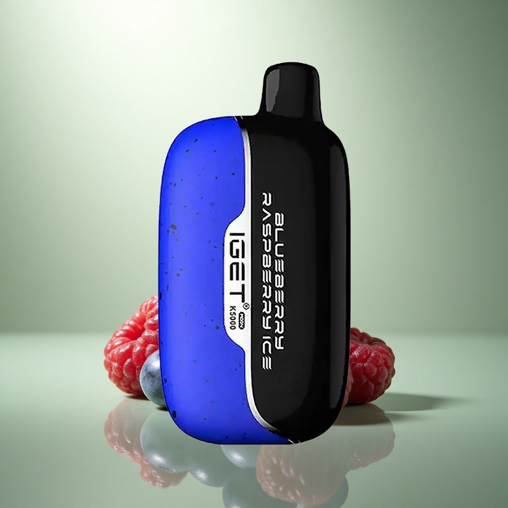 IGET Moon K5000 Puffs Blauwe Bes Framboos IJs PC Mesh Coil 1.35 Ohm