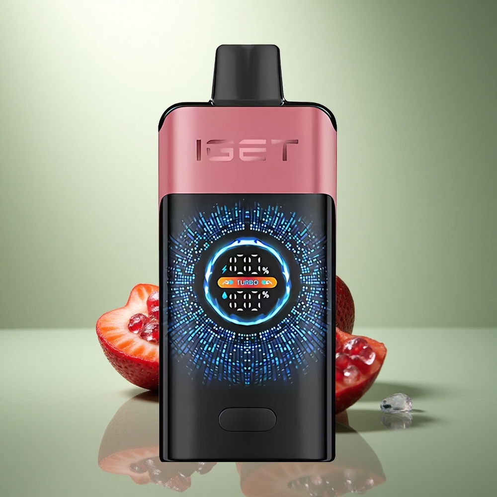 IGET ONE 12000 Puffs Aardbei Granaatappel IJzeren Dual Mesh Scherm