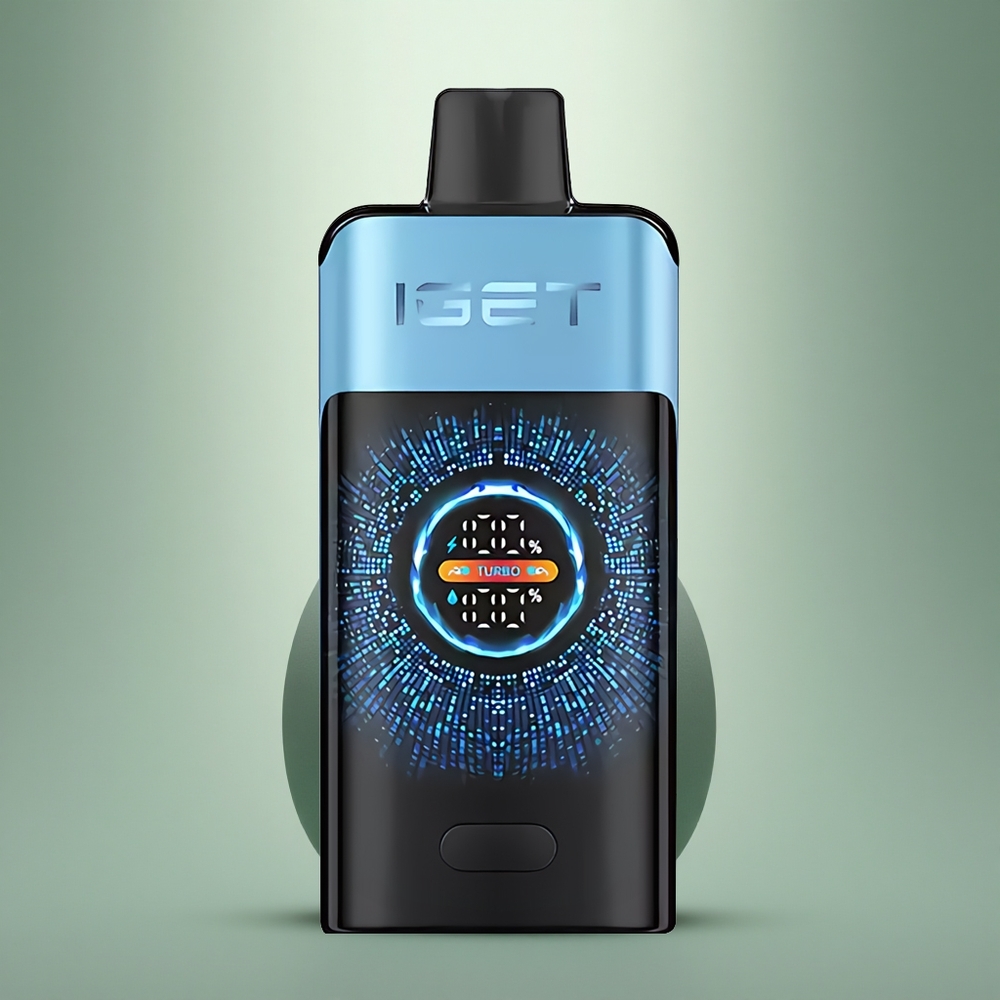 IGET ONE 12000 Puffs Blauw Monster 2700 mAh Grote Gebogen Kleurenscherm