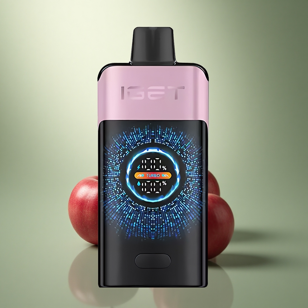 IGET ONE 12000 Puffs Kers Granaatappel 2700 mAh Groot Gebogen Scherm