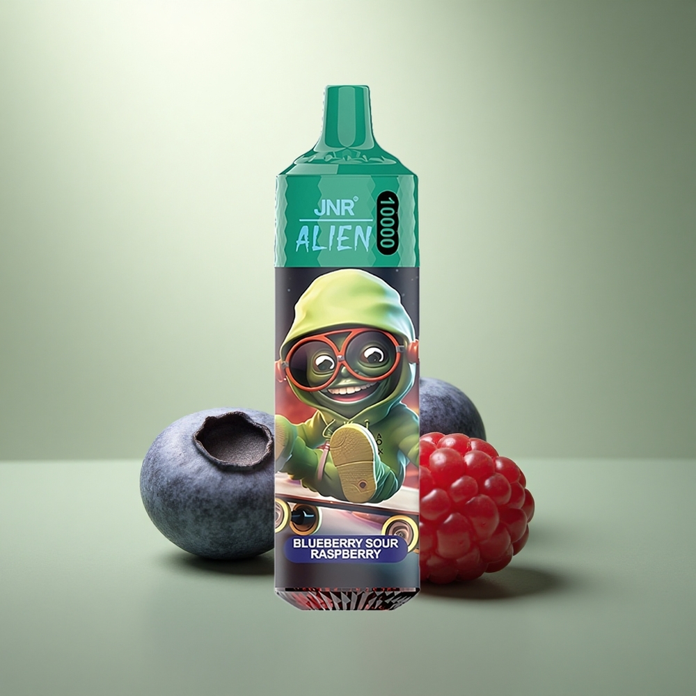 JNR Alien 10000 Blauwe Bes Zure Framboos Mesh Oplaad