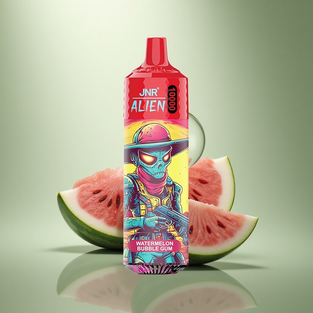 JNR Alien 10000 Watermeloen Bubble Gum Mesh Coil RGB