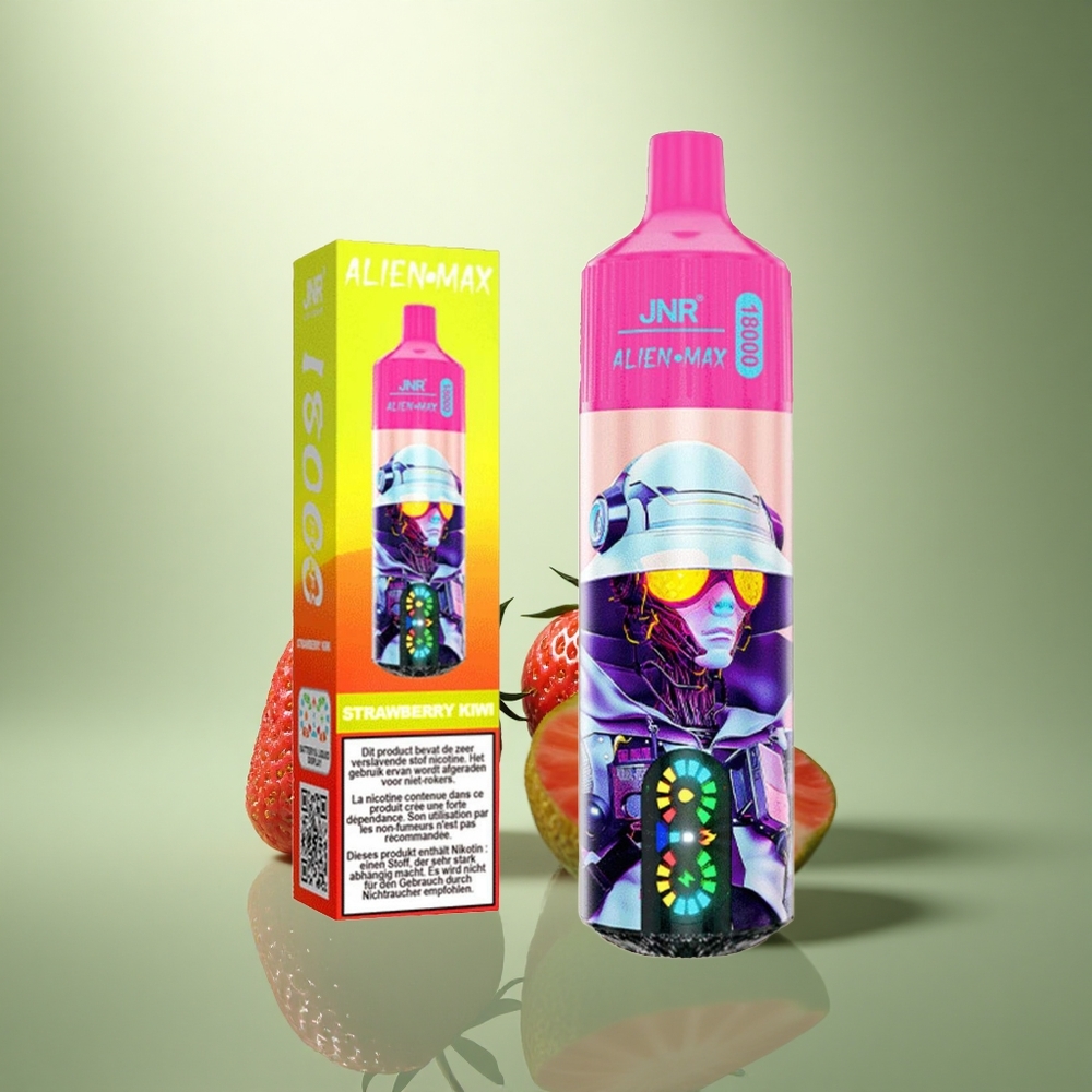 JNR Alien Max 18000 Aardbei Kiwi Dual Mesh Display 28ml