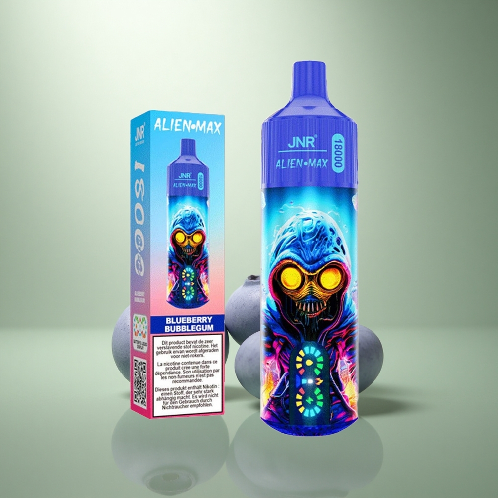 JNR Alien Max 18000 Blauwe Bessen Bubblegum Dubbel Mesh & 20 Smaakjes