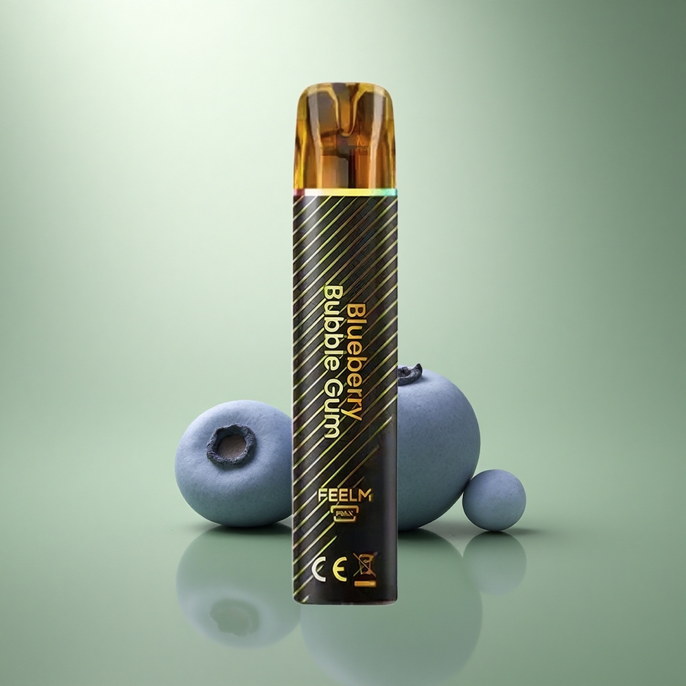 JNR Black&Golden 600+200 Blauwe Bes Bubble Gum 800 Puffs 550mAh 2ml