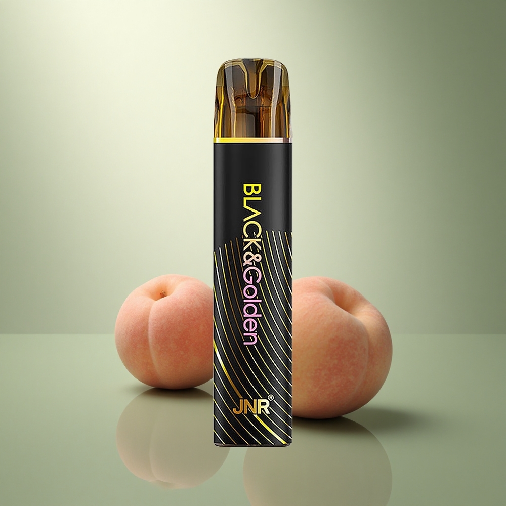 JNR Black&Golden 600+200 Perzik Mango 800 Puffs 550mAh 2ml