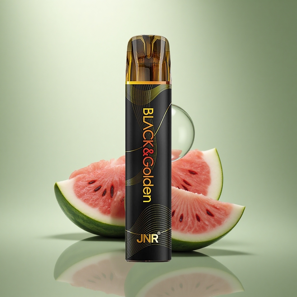 JNR Black&Golden 600+200 Watermeloen Bubble Gum 800 Puffs 2ml