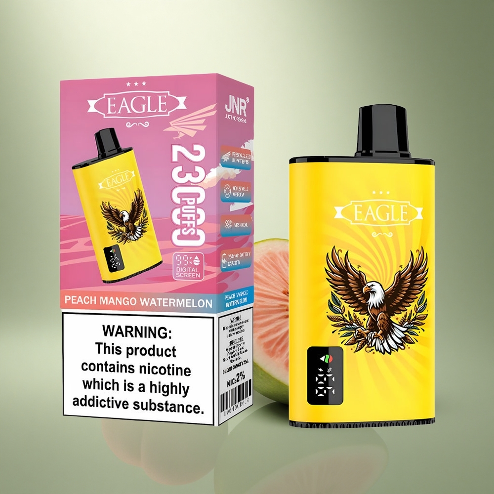 JNR EAGLE Smart 23000 Perzik Mango Watermelon Digitaal Scherm Aanpasbare Luchtstroom 25ml Vloeistofcapaciteit
