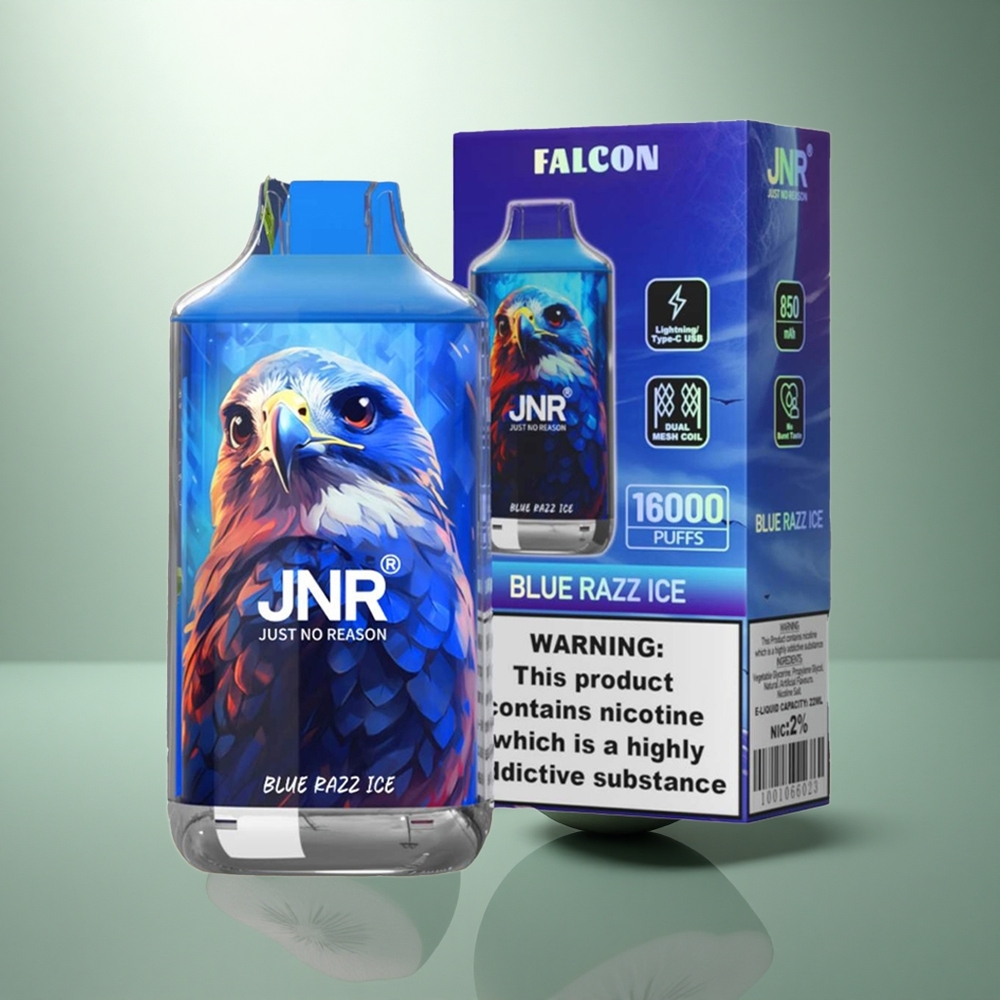JNR Falcon 16000 Blauwe Framboos IJskoud 850 mAh Dual Mesh