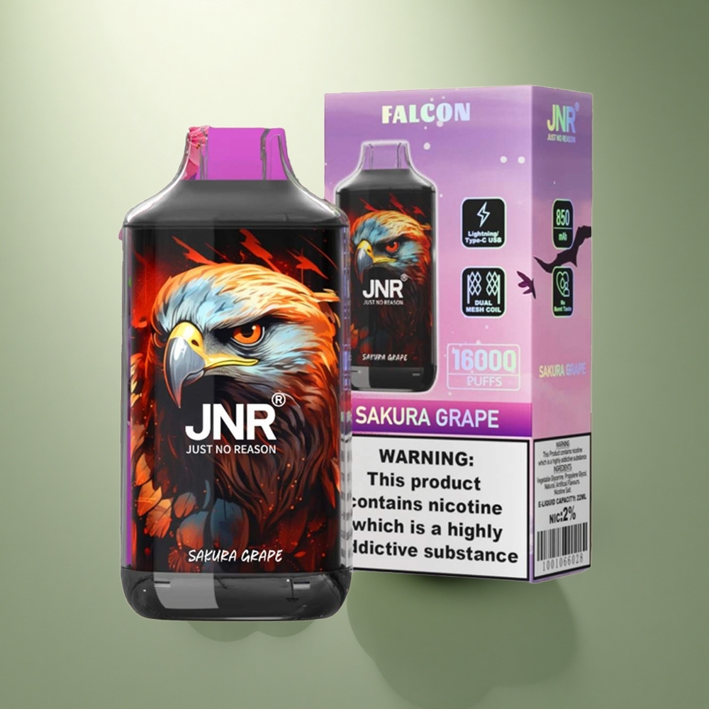 JNR Falcon 16000 Kersen Druif 16000 850mAh Type C LED