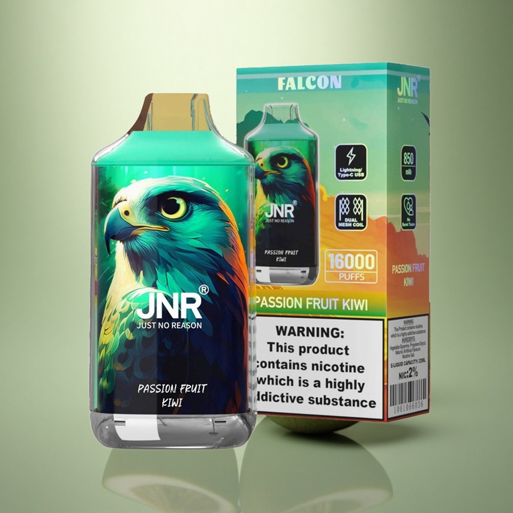 JNR Falcon 16000 Passievrucht Kiwi 16000 Puffs Dual Mesh