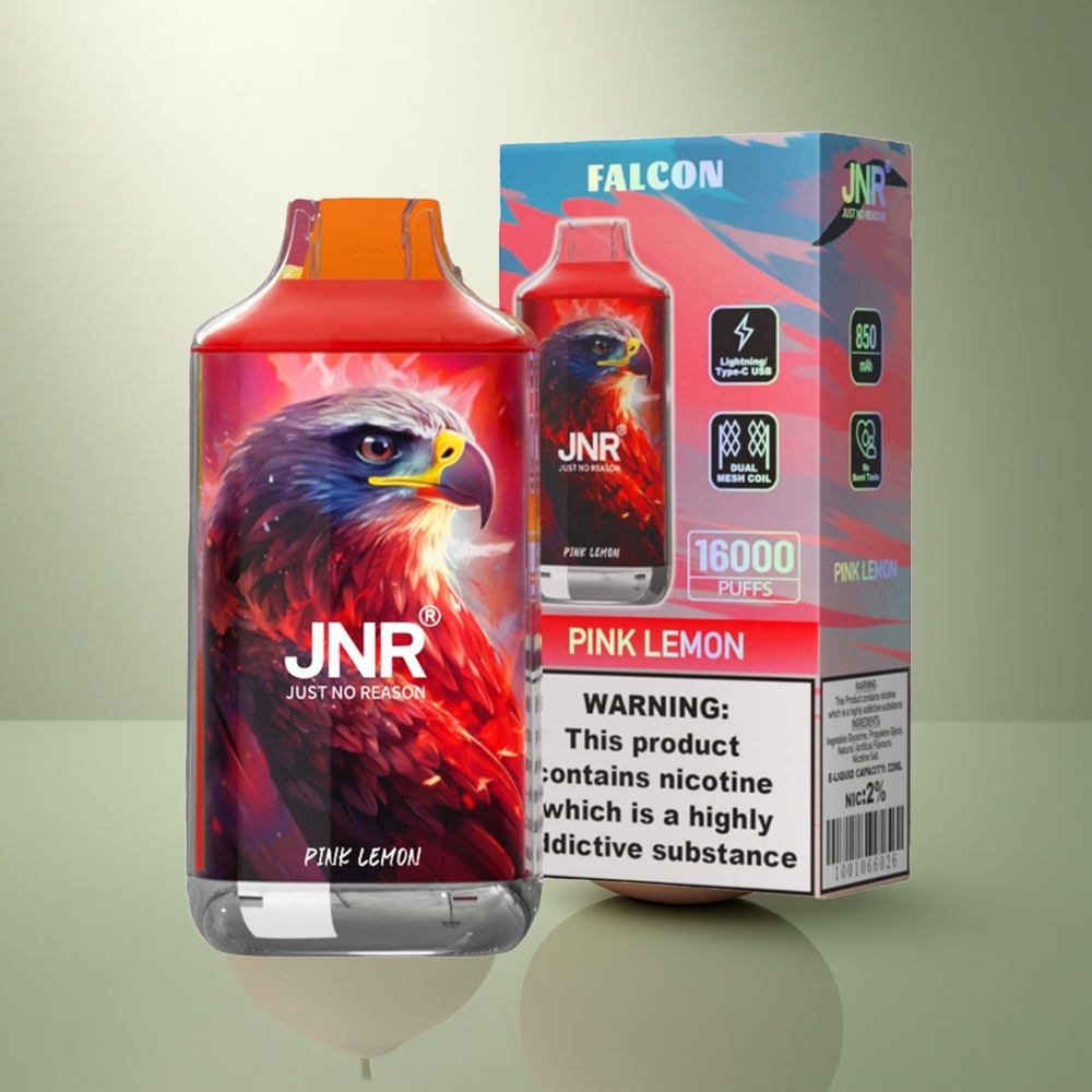 JNR Falcon 16000 Roze Citroen 850 mAh Dual Mesh