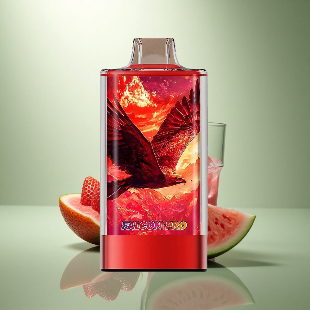 JNR Falcon Pro 28000 Aardbei Watermelon IJskoud met Dual Mesh Coil en Smart Display