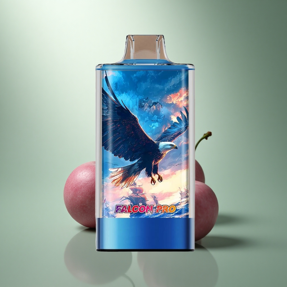 JNR Falcon Pro 28000 Blauwe Framboos Kers met Dual Mesh Coil en Smart Display