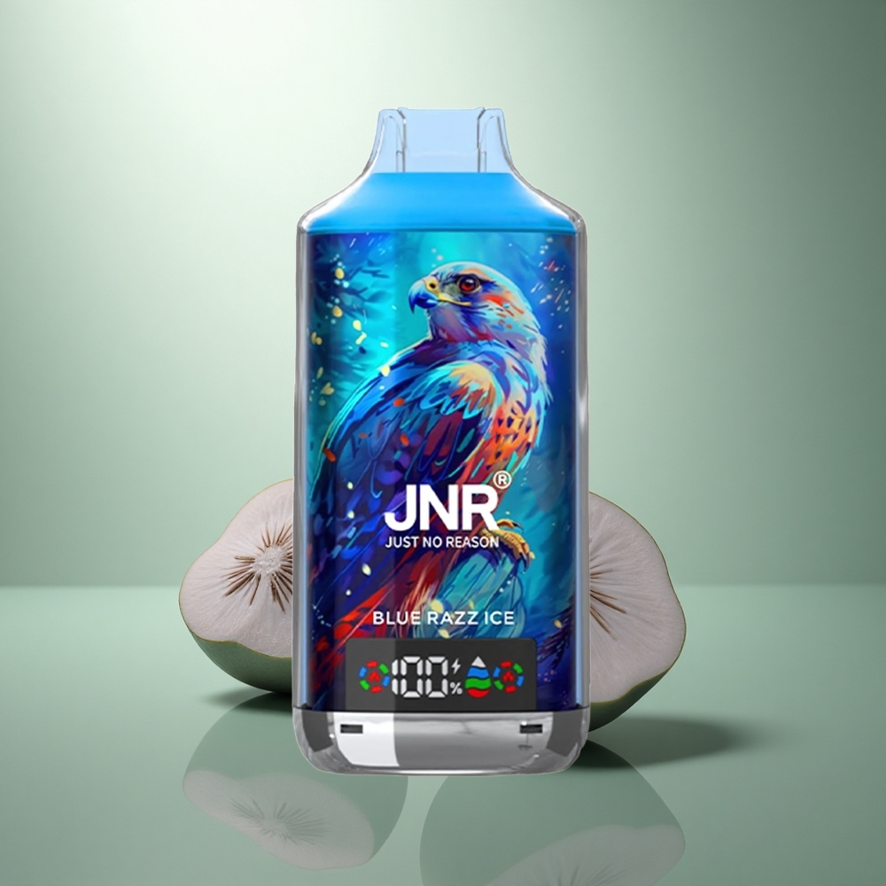 JNR Falcon X 18000 Blauwe Framboos IJs 18000 Puffs 24ml Dual Mesh