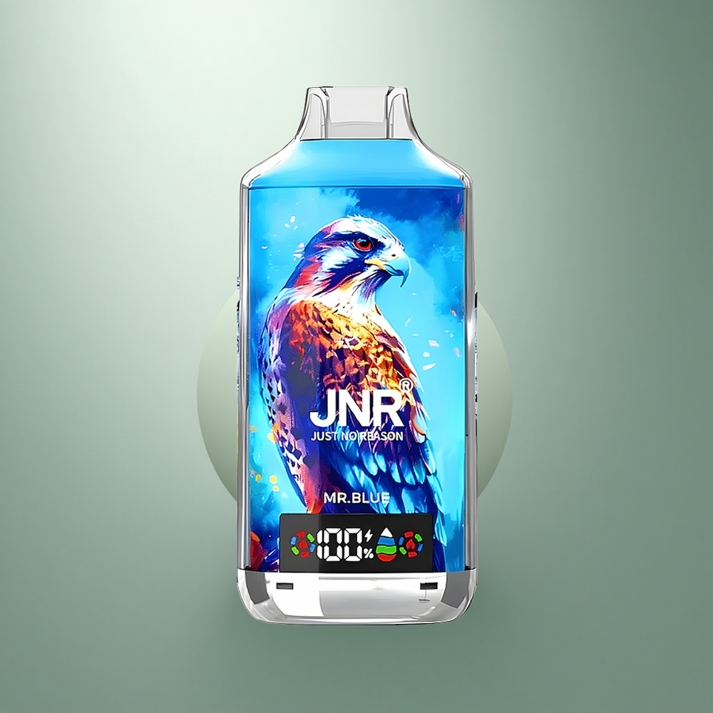 JNR Falcon X 18000 Hr. Blauw Dual Mesh & 24ml Digitale Weergave