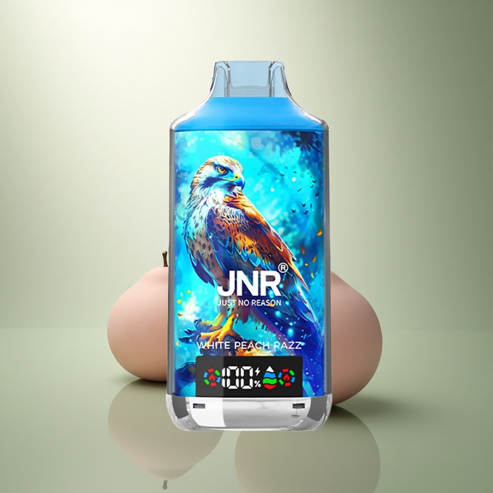 JNR Falcon X 18000 Witte Perzik Razz 750mAh Dual Mesh