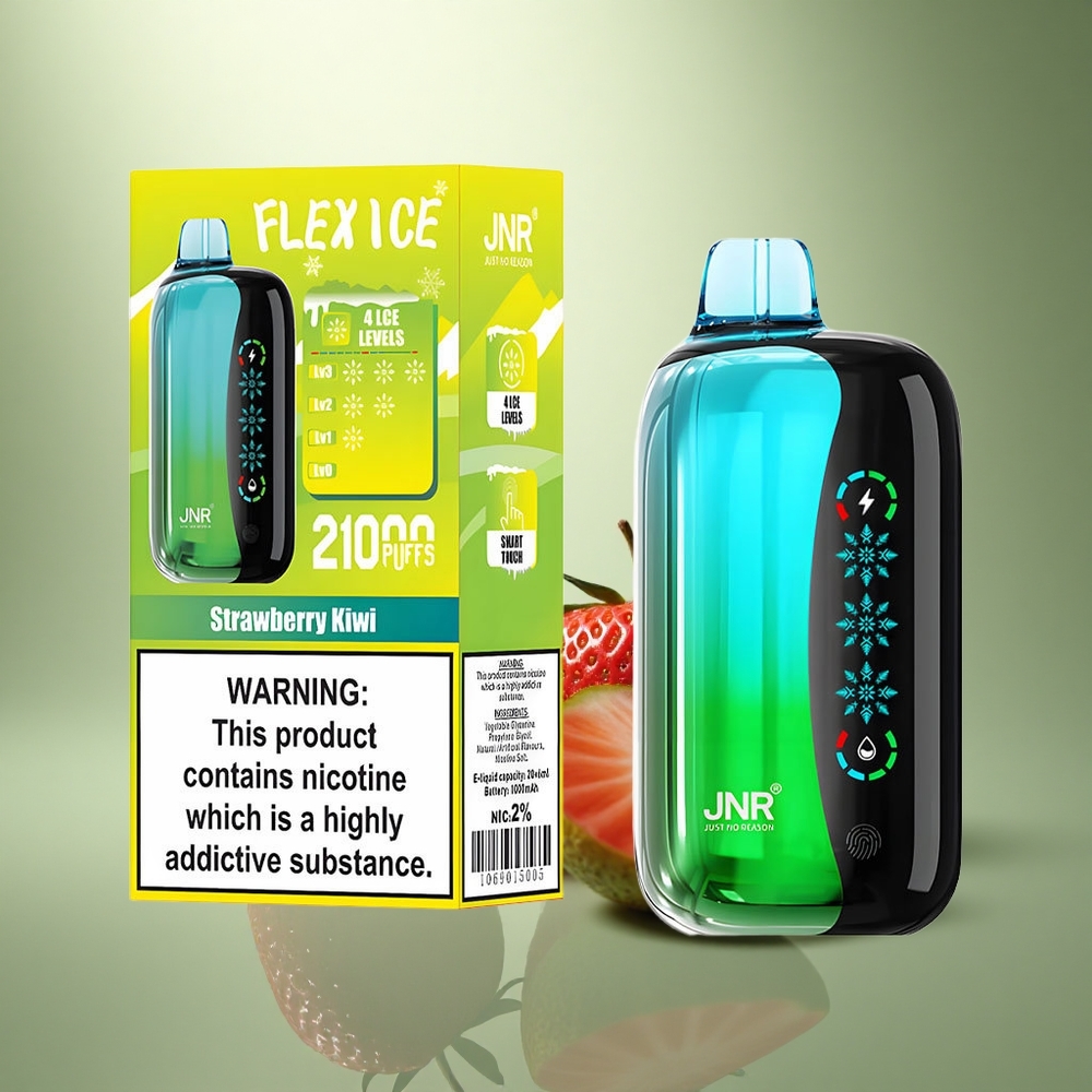 JNR Flex Ice 21000 Aardbei Kiwi IJs Aanpasbare 26ml Dual Mesh Type-C