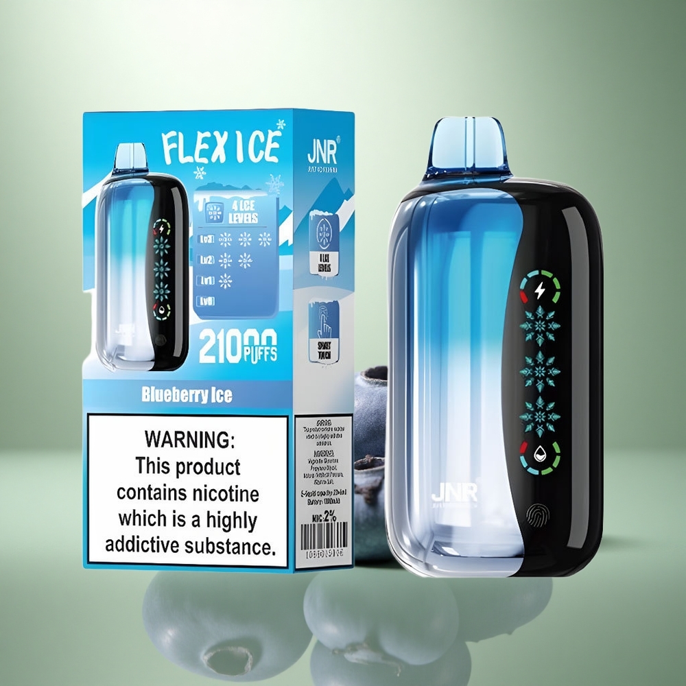 JNR Flex Ice 21000 Blauwe Bes IJs - Aanpasbare Luchtstroom & Type-C Opladen