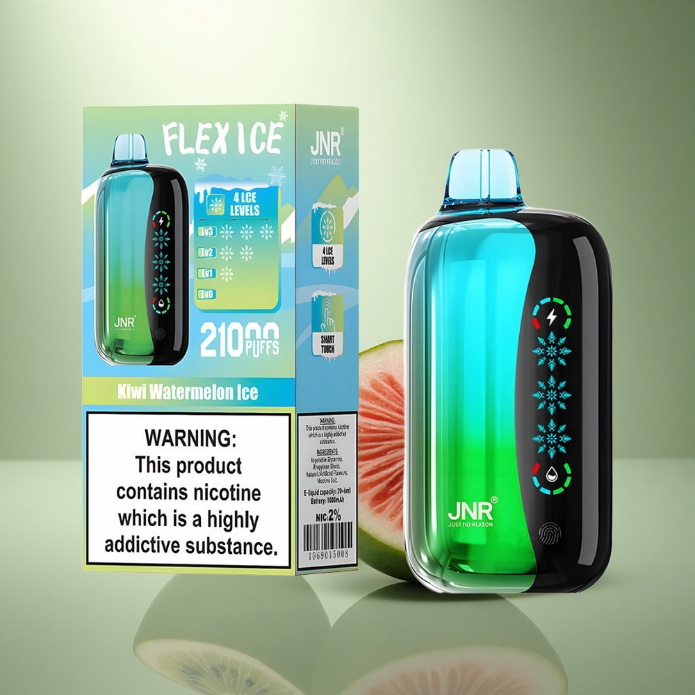 JNR Flex Ice 21000 Kiwi Watermeloen IJs met Aanpasbare Luchtstroom en Touchscreen