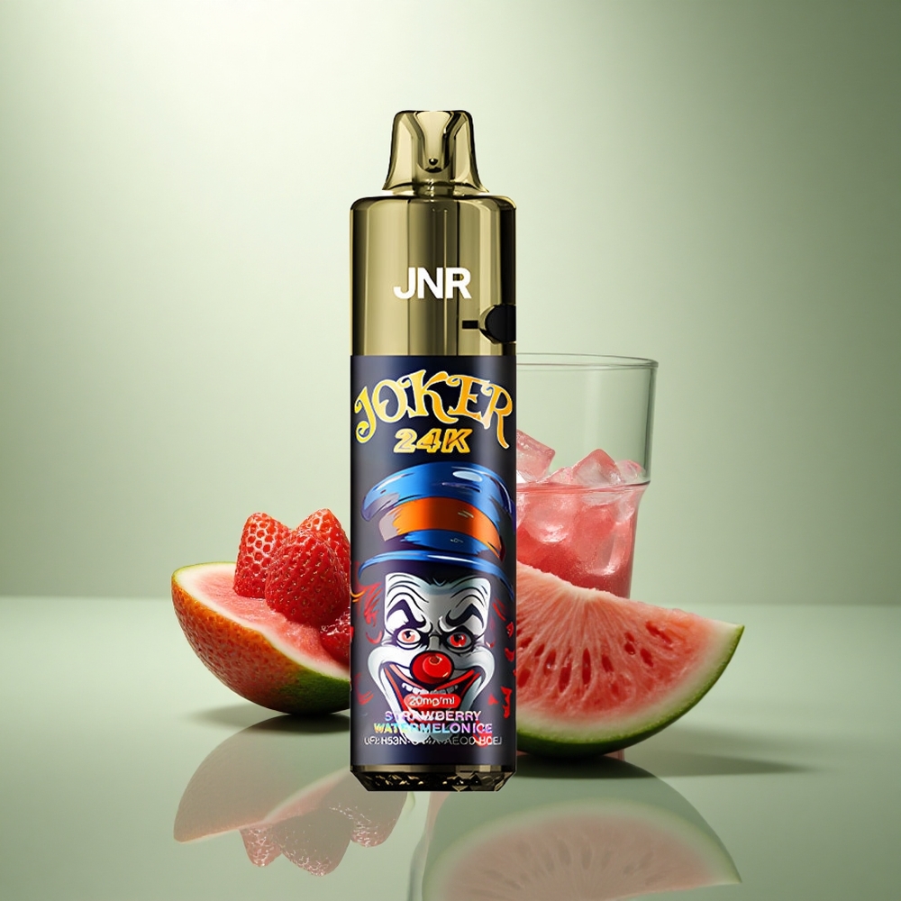 JNR Joker 24K Aardbei Watermeloen IJs 2% Nicotine 10ml Zichtbaar Vloeistofniveau