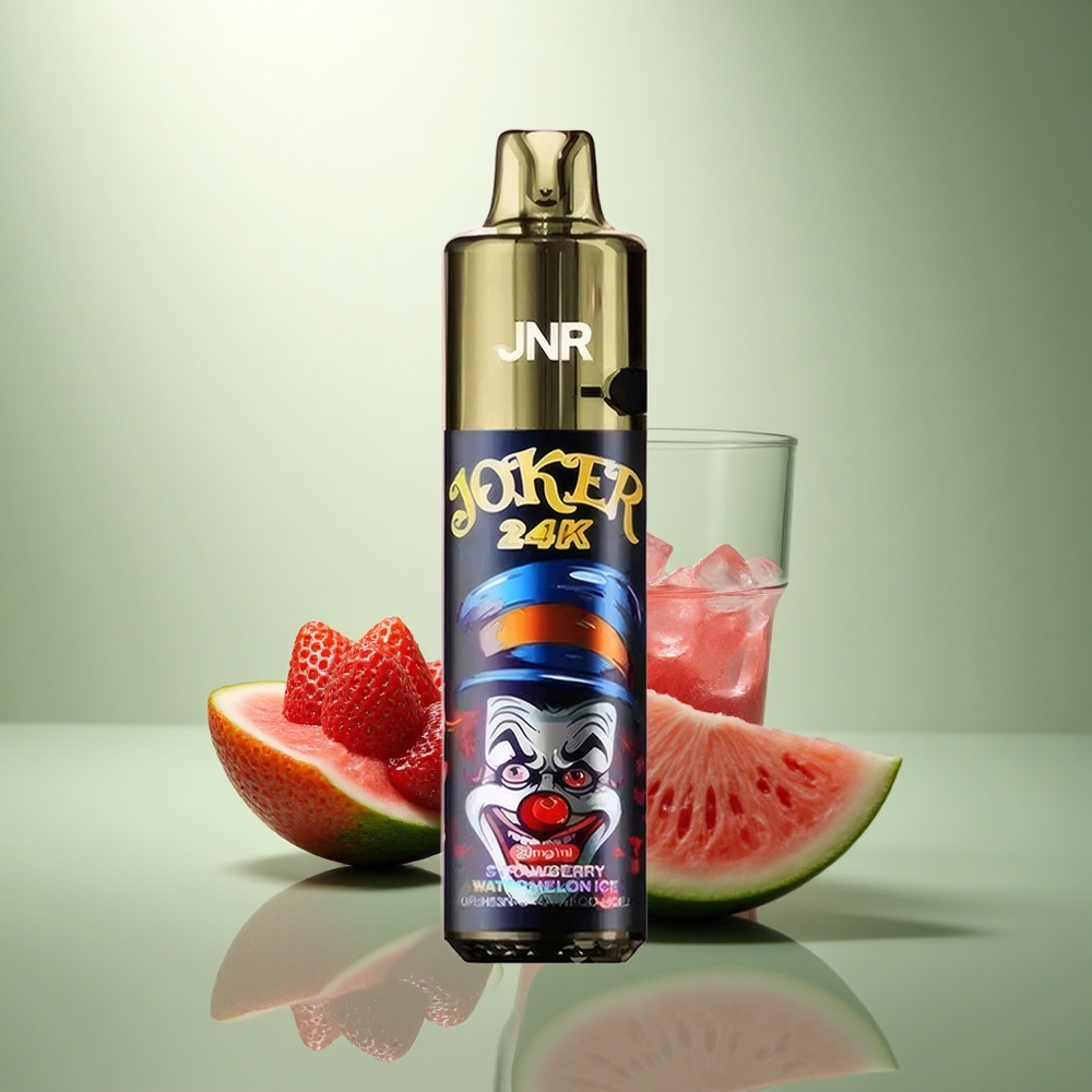 JNR Joker 24K Aardbei Watermeloen IJs 2% Nicotine 10ml Zichtbaar Vloeistofniveau